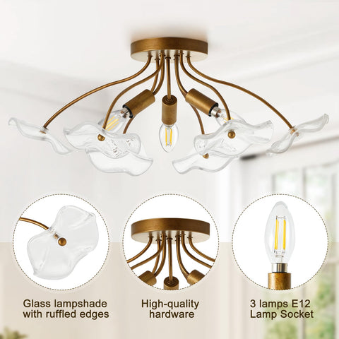 Luvkczc brass finish metal body highlights durability for any room.