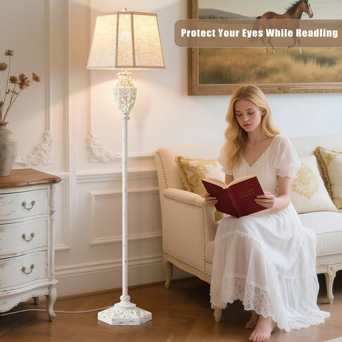 Luvkczc cream finish resin construction combines vintage charm with modern durability.