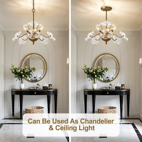 Luvkczc dining room 3-light chandelier creates focal points and warm ambiance