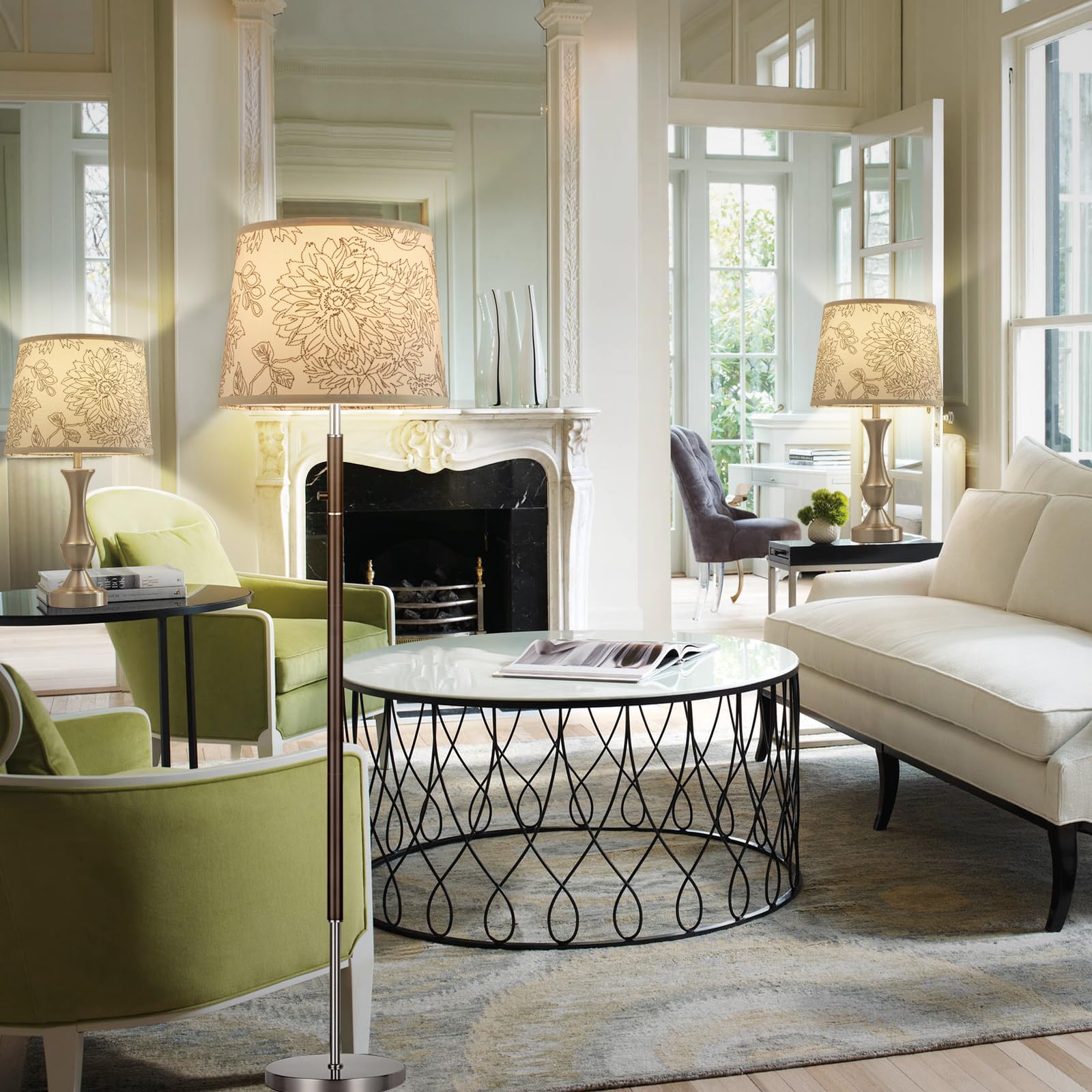 Luvkczc drum lampshades come with ready-to-assemble design in minutes.