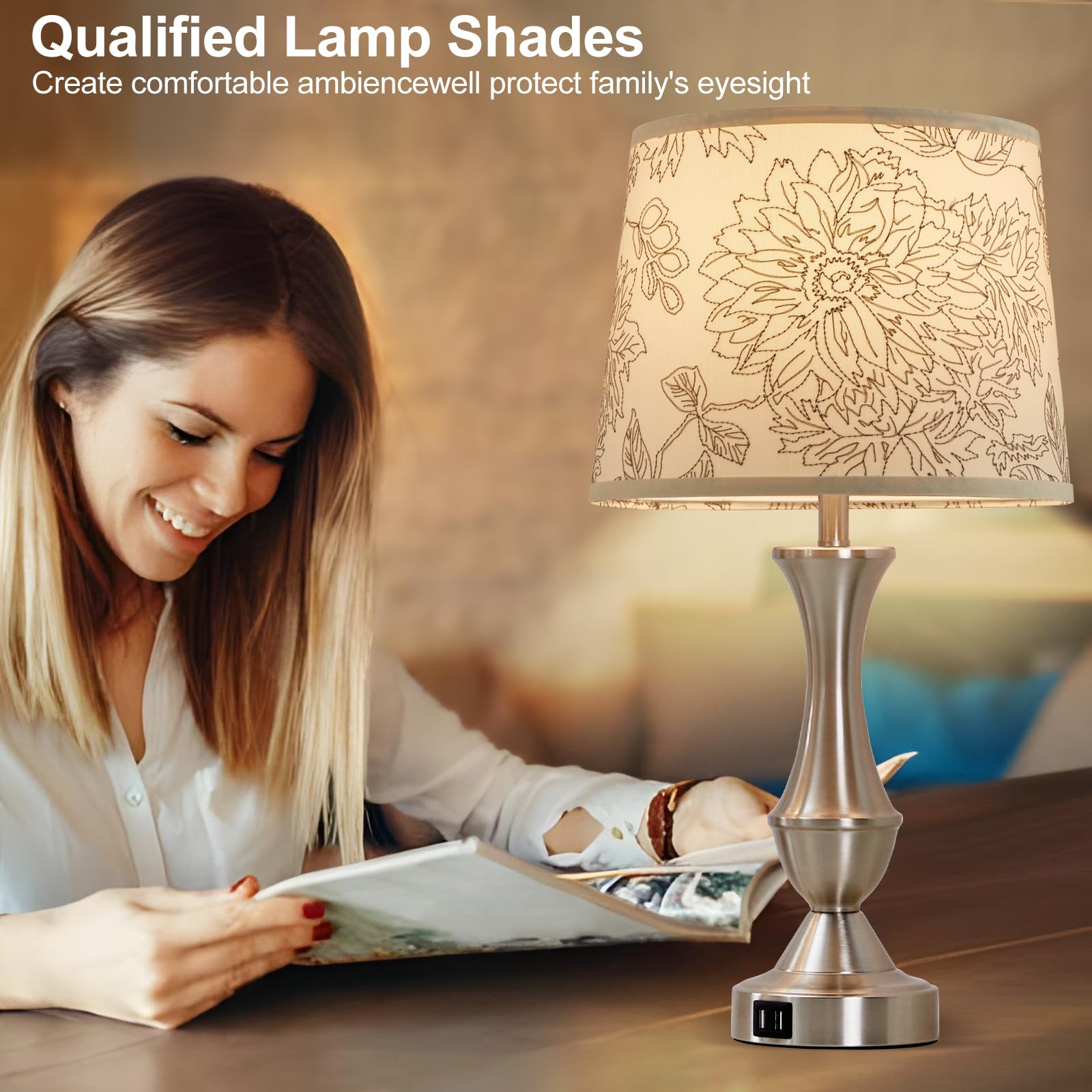 Luvkczc drum lampshades include harp holder for quick compatibility.