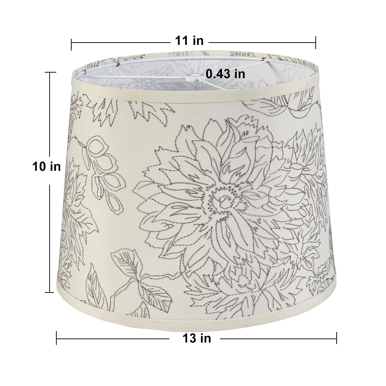 Luvkczc drum lampshades set 2 with flower design enhances cozy living rooms.