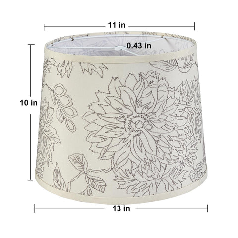 Luvkczc drum lampshades set 2 with flower design enhances cozy living rooms.