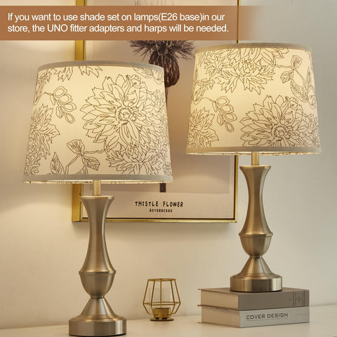 Luvkczc drum lampshades pair ideal for table lamps and floor lamps.