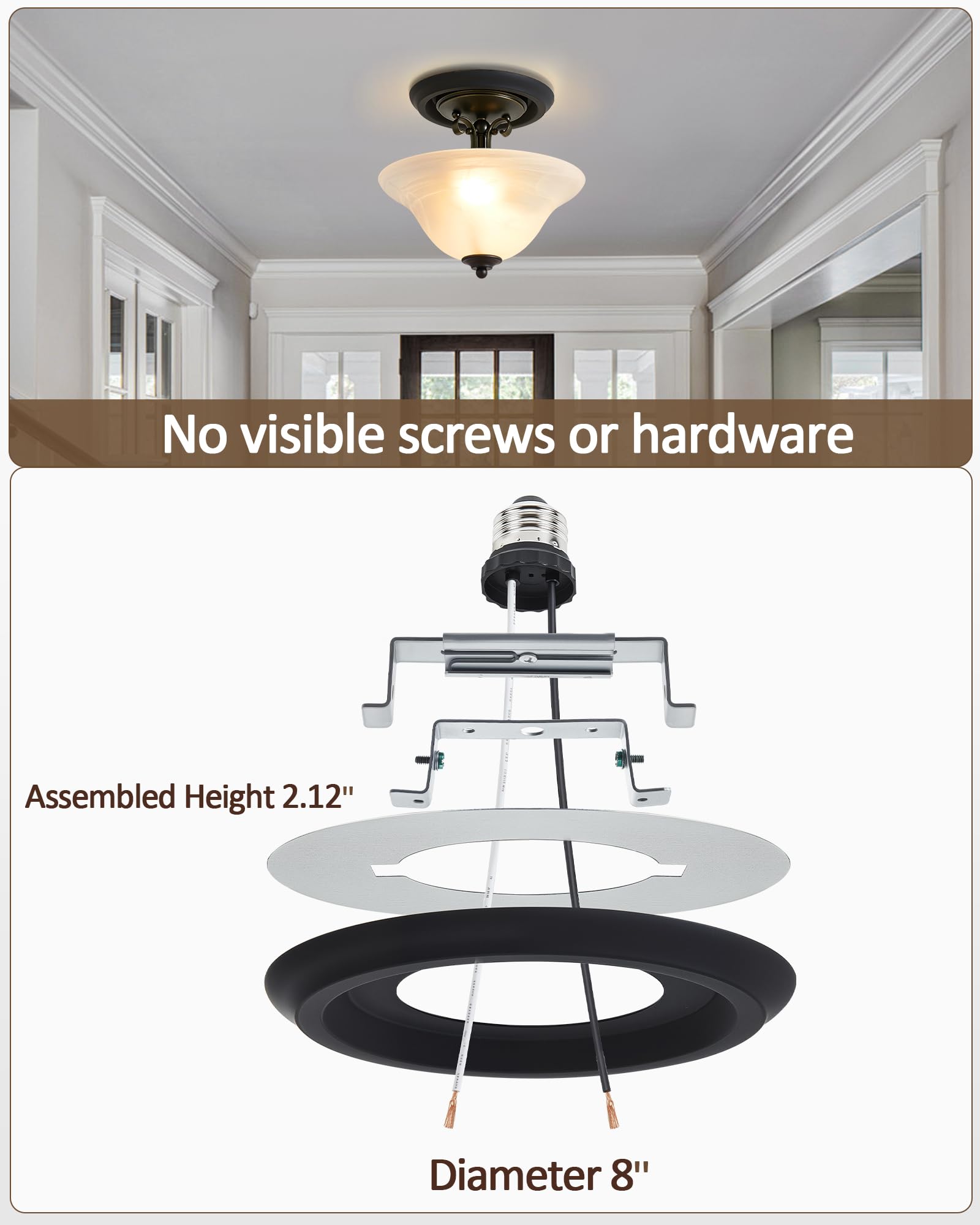 Luvkczc E26 socket adapter for easy compatibility with common bulb types.