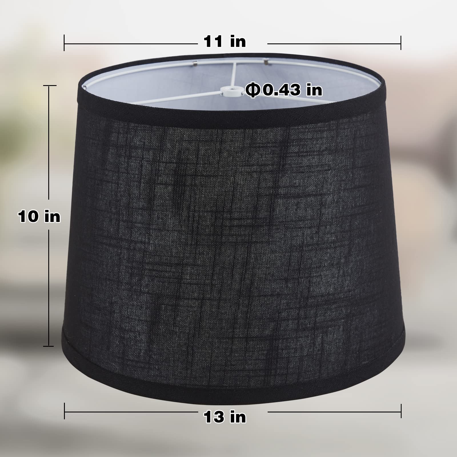 Luvkczc fabric linen lampshade highlights natural texture for warm room ambiance.