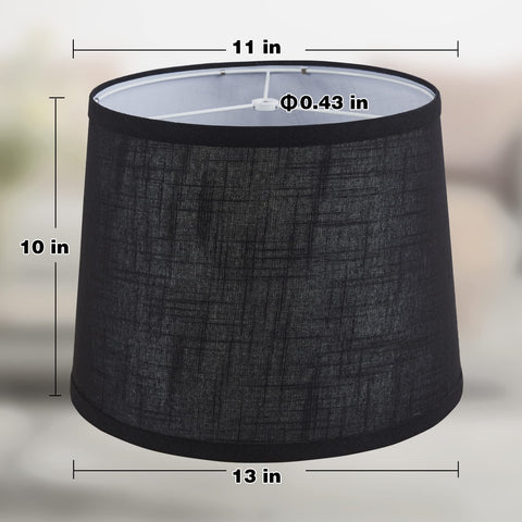 Luvkczc fabric linen lampshade highlights natural texture for warm room ambiance.