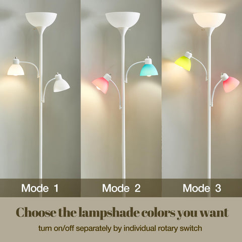 Luvkczc five-shades-included lamp provides ambient and task lighting options