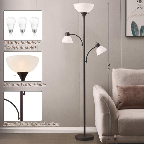Luvkczc 3 LED bulbs included for immediate lighting and long life