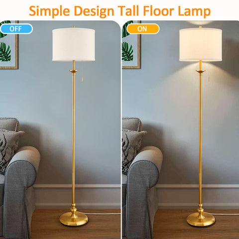 Luvkczc easy assembly floor lamp with simple sections
