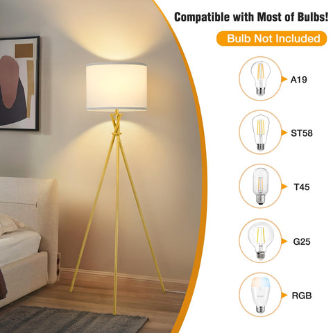 Luvkczc floor lamp with rotary switch behind the base for easy control.