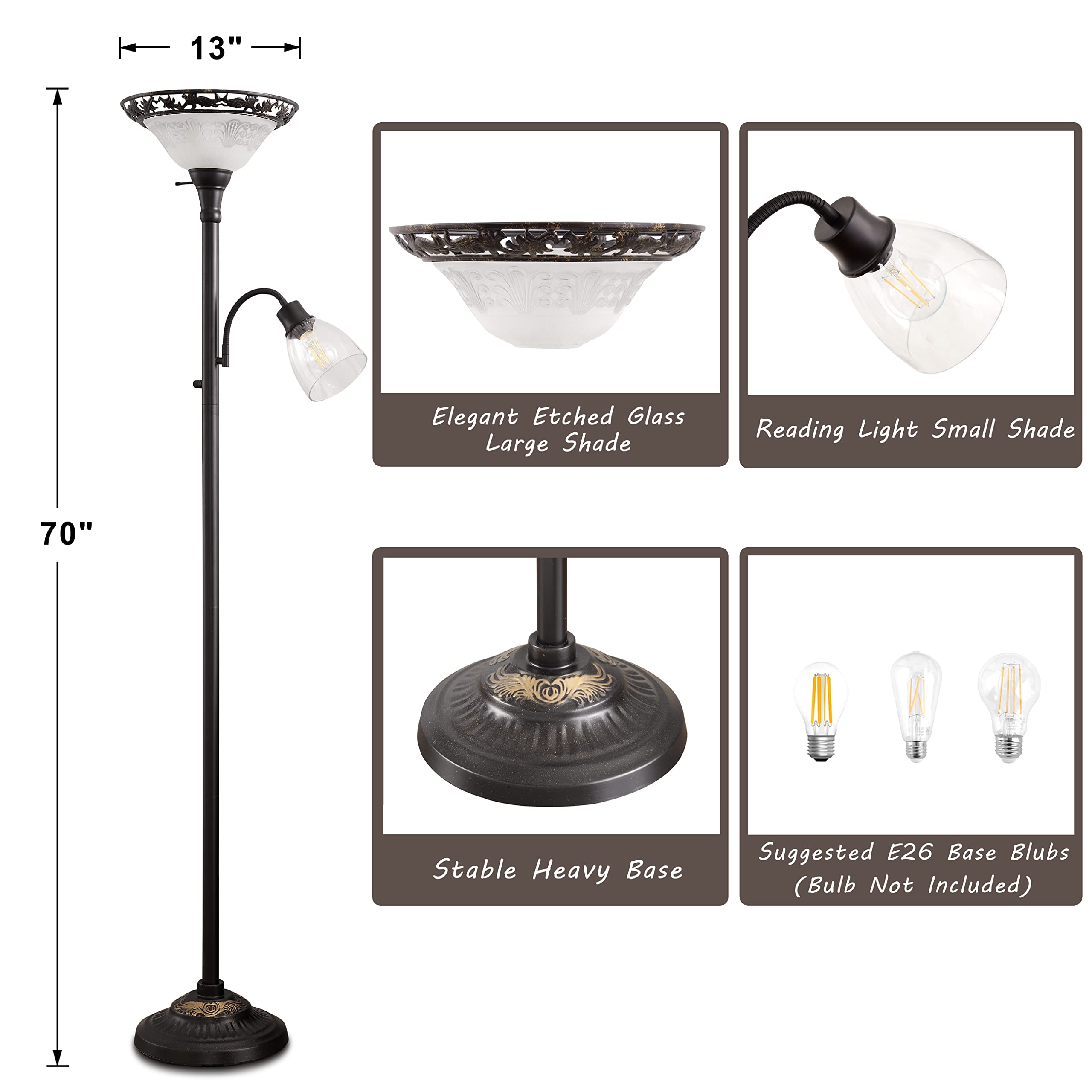 Luvkczc upward-light design softens ceilings and reduces glare.