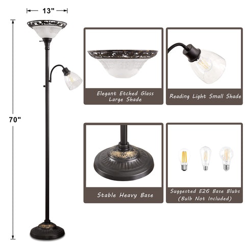 Luvkczc upward-light design softens ceilings and reduces glare.