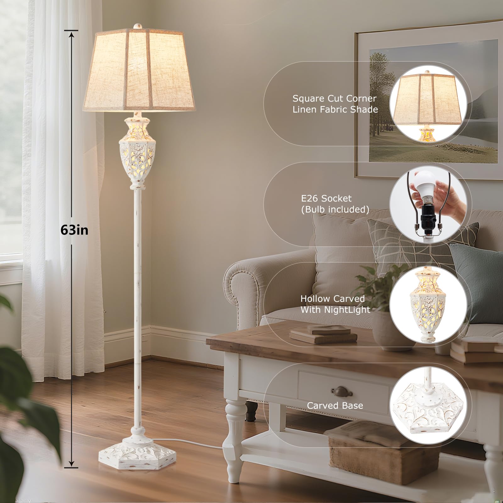 Luvkczc hollow-carved design glows softly on all six sides for decorative illumination.