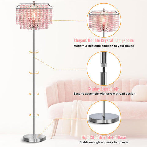 Luvkczc includes an 8W LED bulb for efficient, long-lasting light.