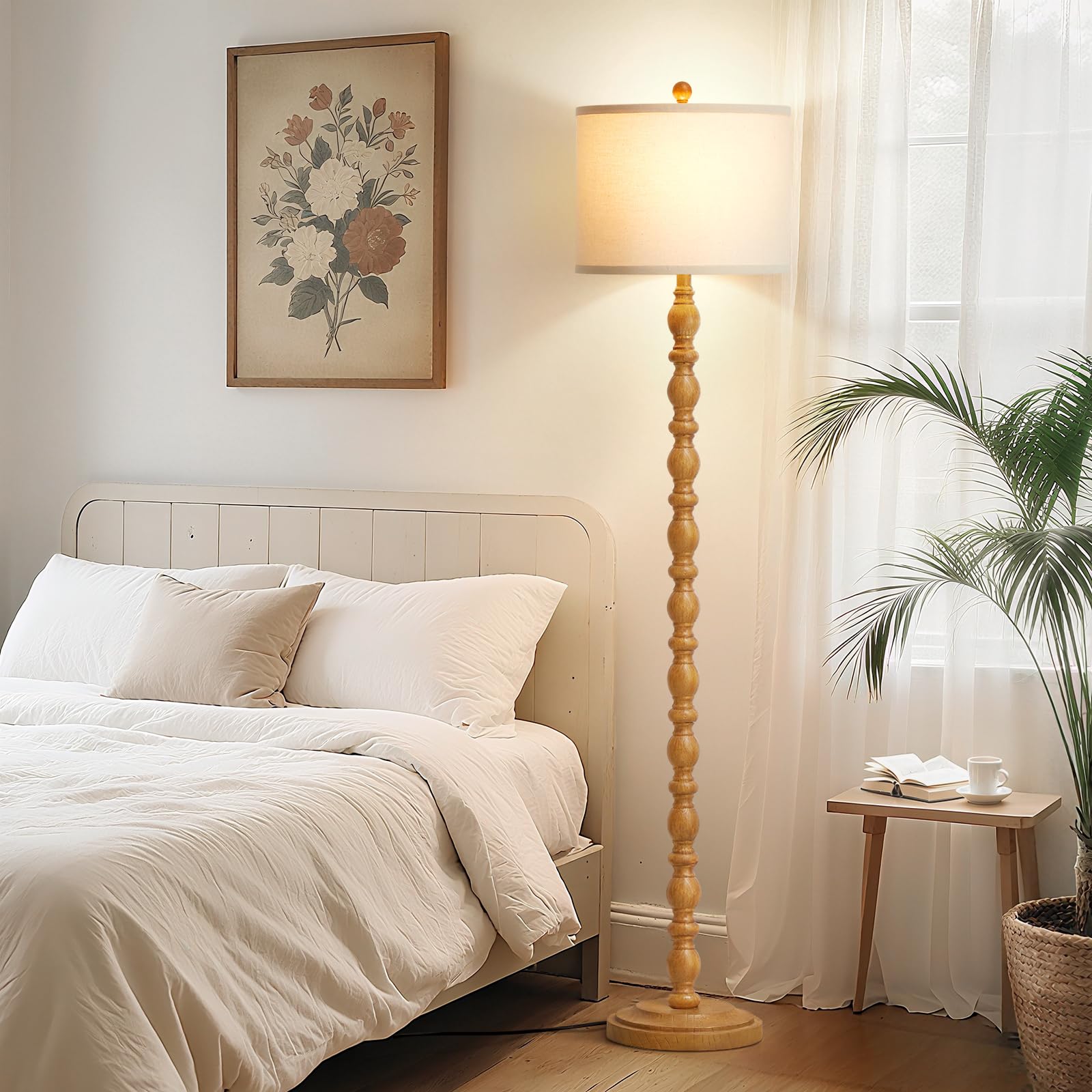 Luvkczc linen shade close-up delivering soft, glare-free illumination.