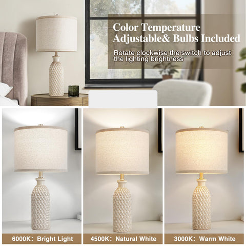 Luvkczc linen shade soft light diffusion for cozy reading spaces.