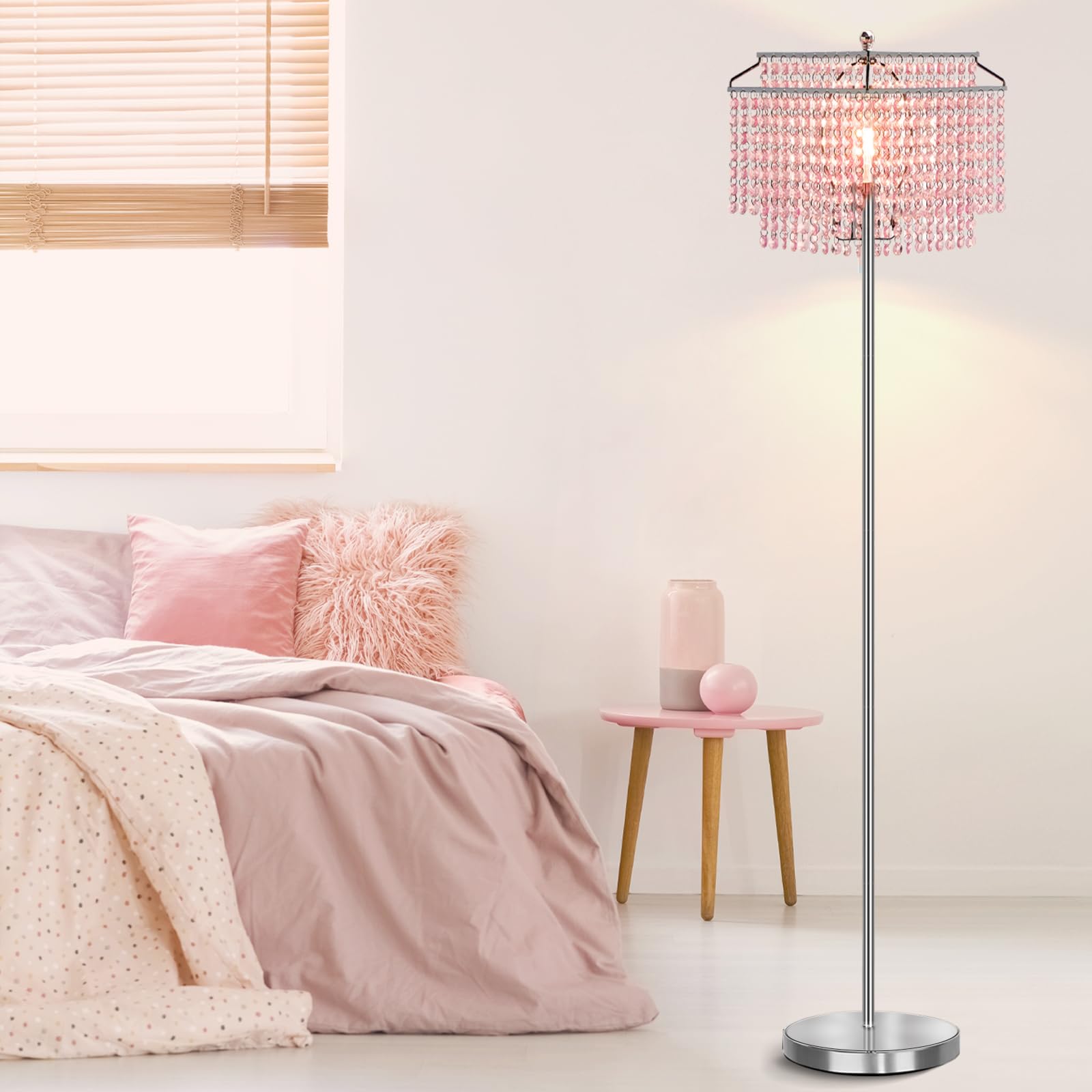 Luvkczc creates inviting living room ambience with crystal glow.