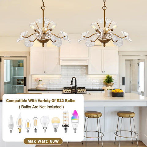 Luvkczc brass chandelier for bedrooms and hallways adds refined glow