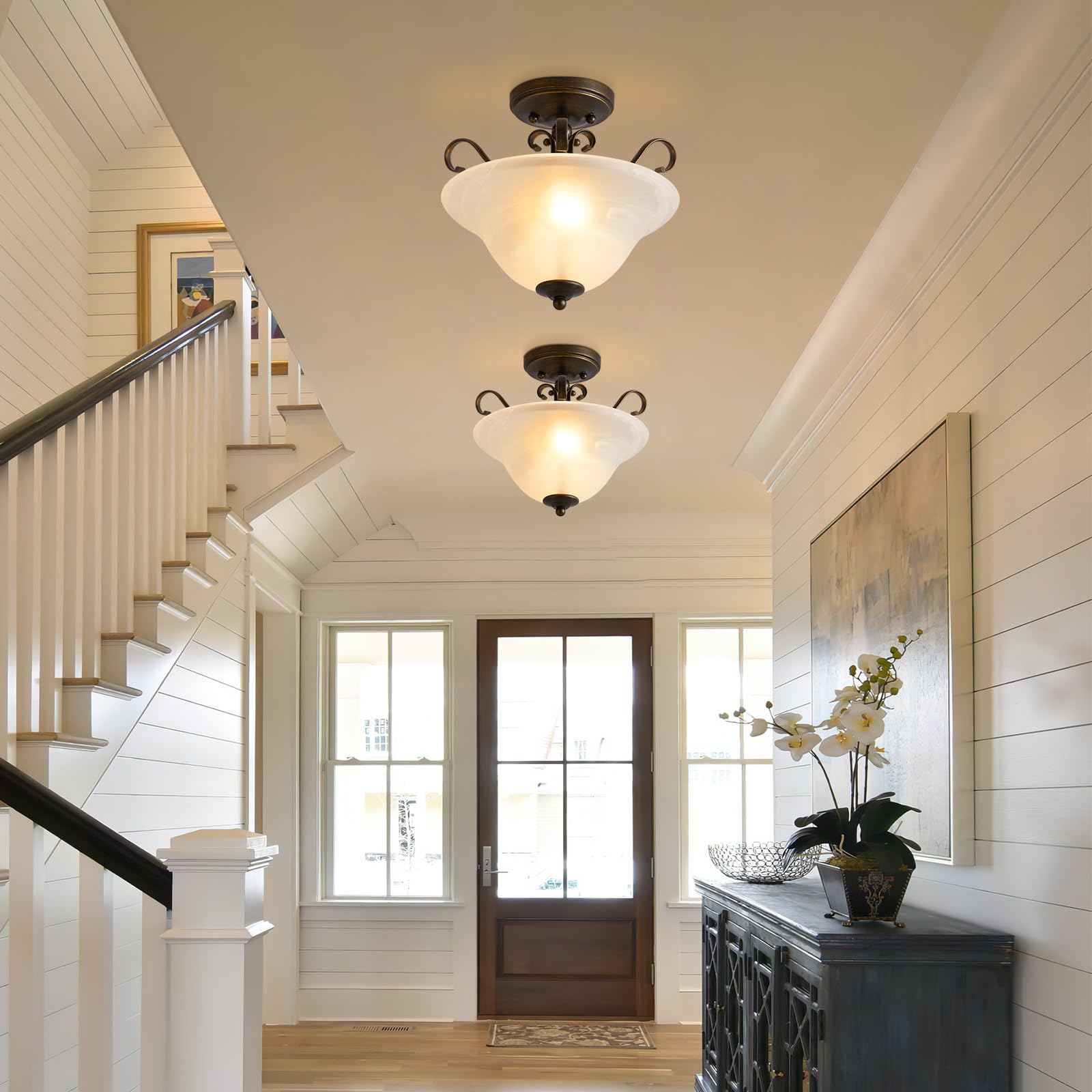 Luvkczc living room hallway ambience powered by warm brass glow.