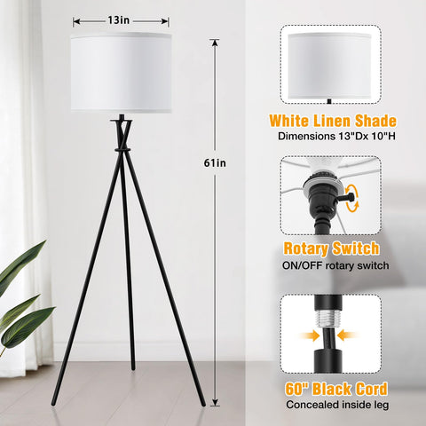 Luvkczc living-room lamp with stable three-leg base supports busy family areas.