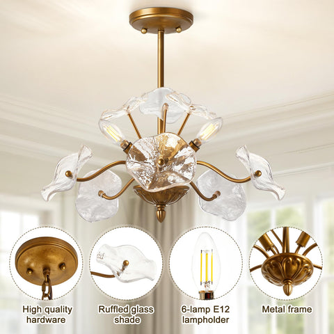 Luvkczc mid-century ceiling light enhances living spaces with soft diffused light