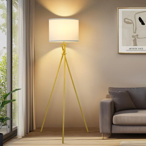 Luvkczc modern living room floor lamp enhances contemporary décor.