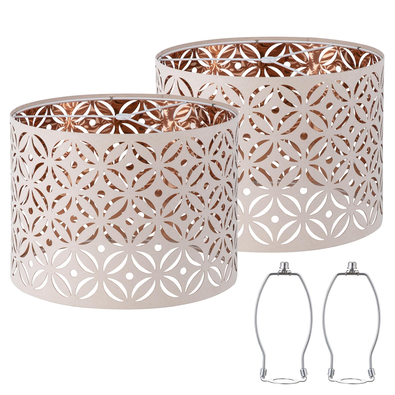 Luvkczc pink drum lampshades set of 2 for versatile lighting design