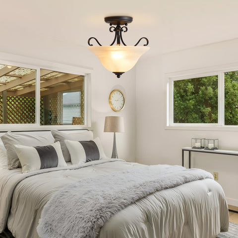 Luvkczc quick-install mounting hardware enables fast ceiling mounting.