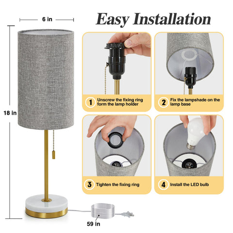 Luvkczc set of two bedside lamps enhances any room decor