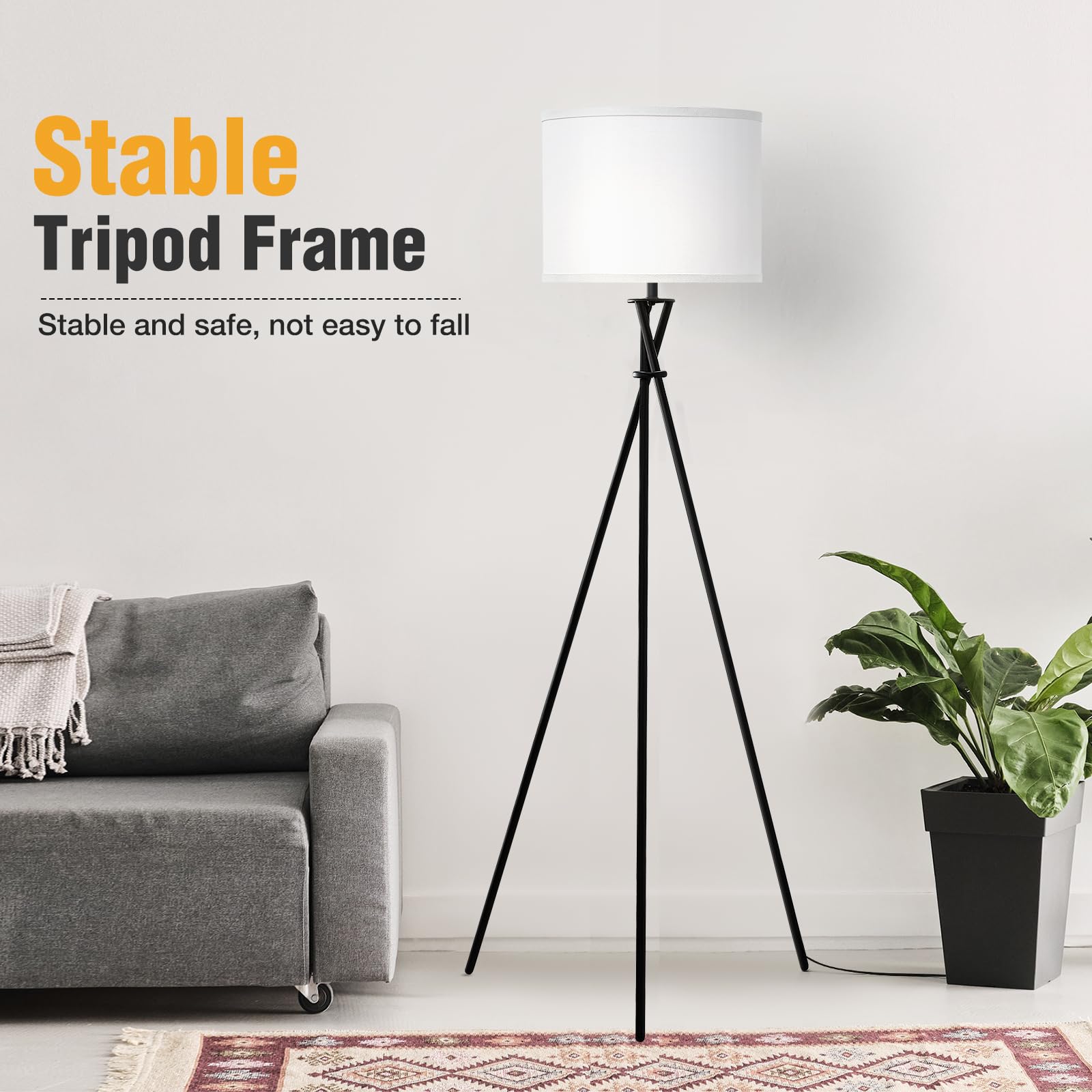 Luvkczc smart-compatible floor lamp ready for Alexa and Google Home setups.