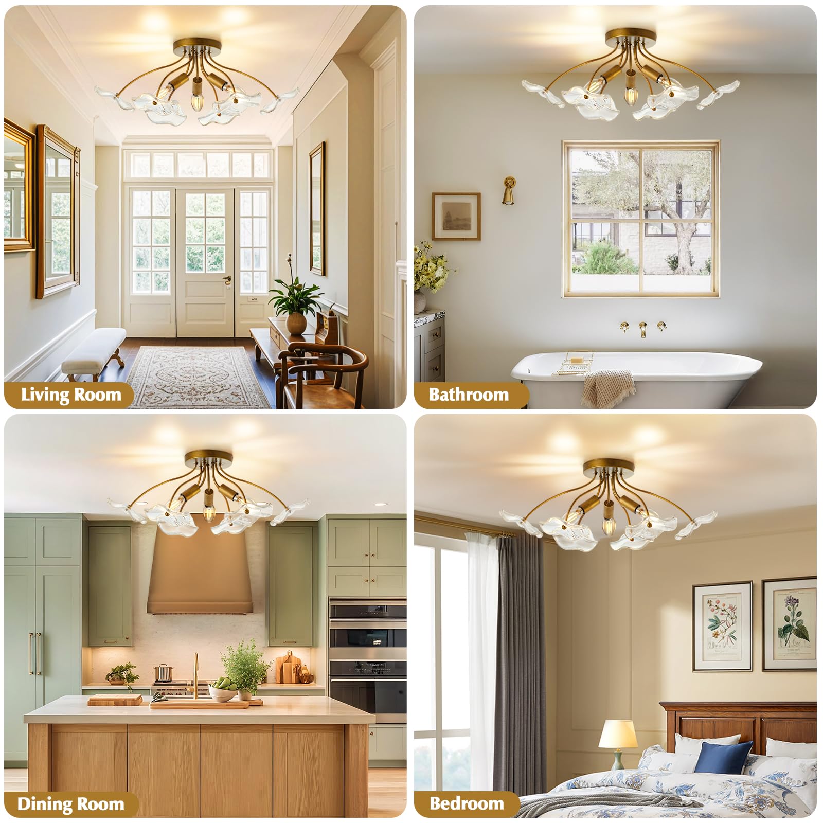 Luvkczc three-bulb fixture delivers wider coverage and brighter illumination.