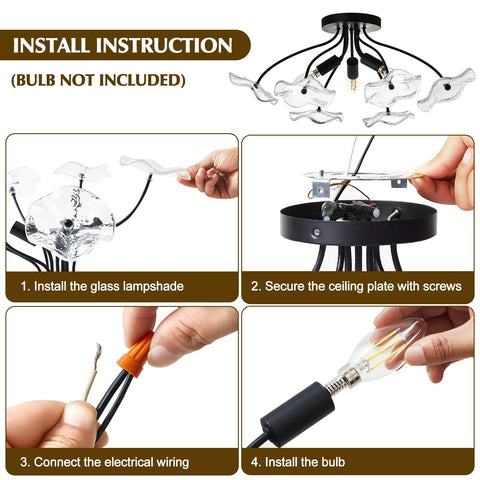 Luvkczc three-bulb E12 setup for brighter room illumination.