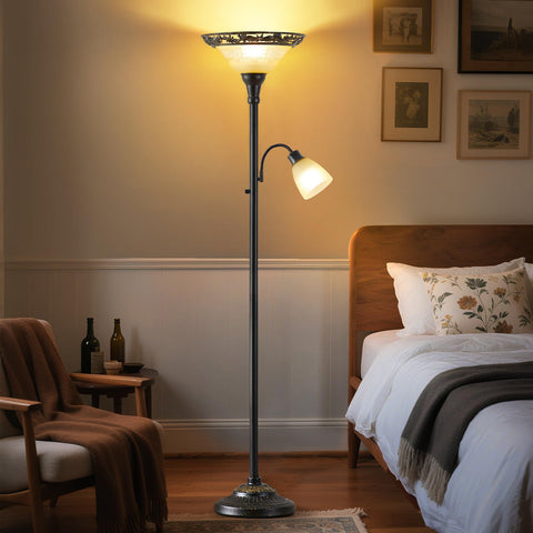 Luvkczc torchiere stands 70 inches tall for bold presence