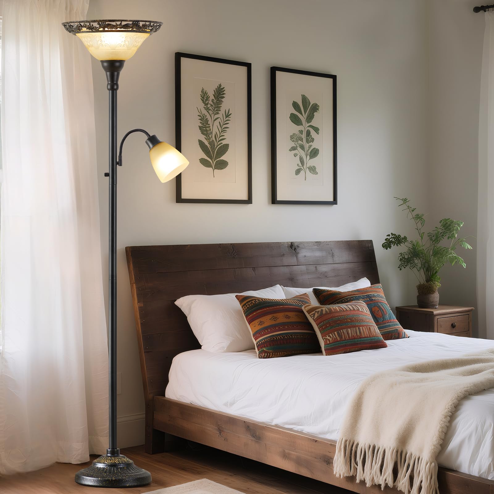 Luvkczc torchiere doubles as a versatile centerpiece
