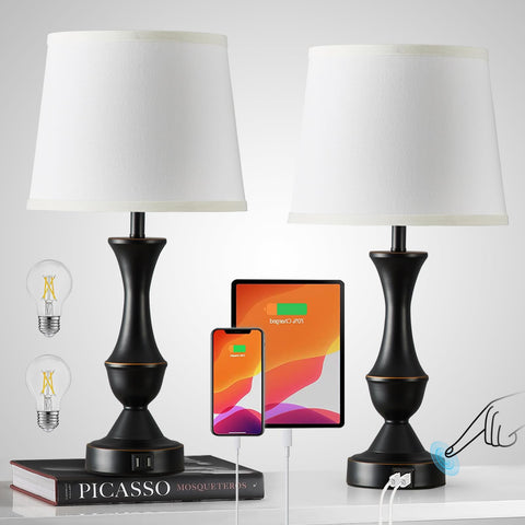 Luvkczc touch table lamps dimmable control for customizable ambience