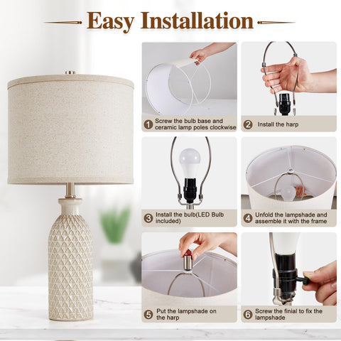 Luvkczc versatile bedside or desk lamp for bedroom, living room, or office.