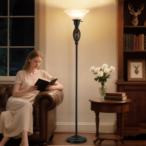 Luvkczc Vintage lamp with matte finish adds refined retro appeal.
