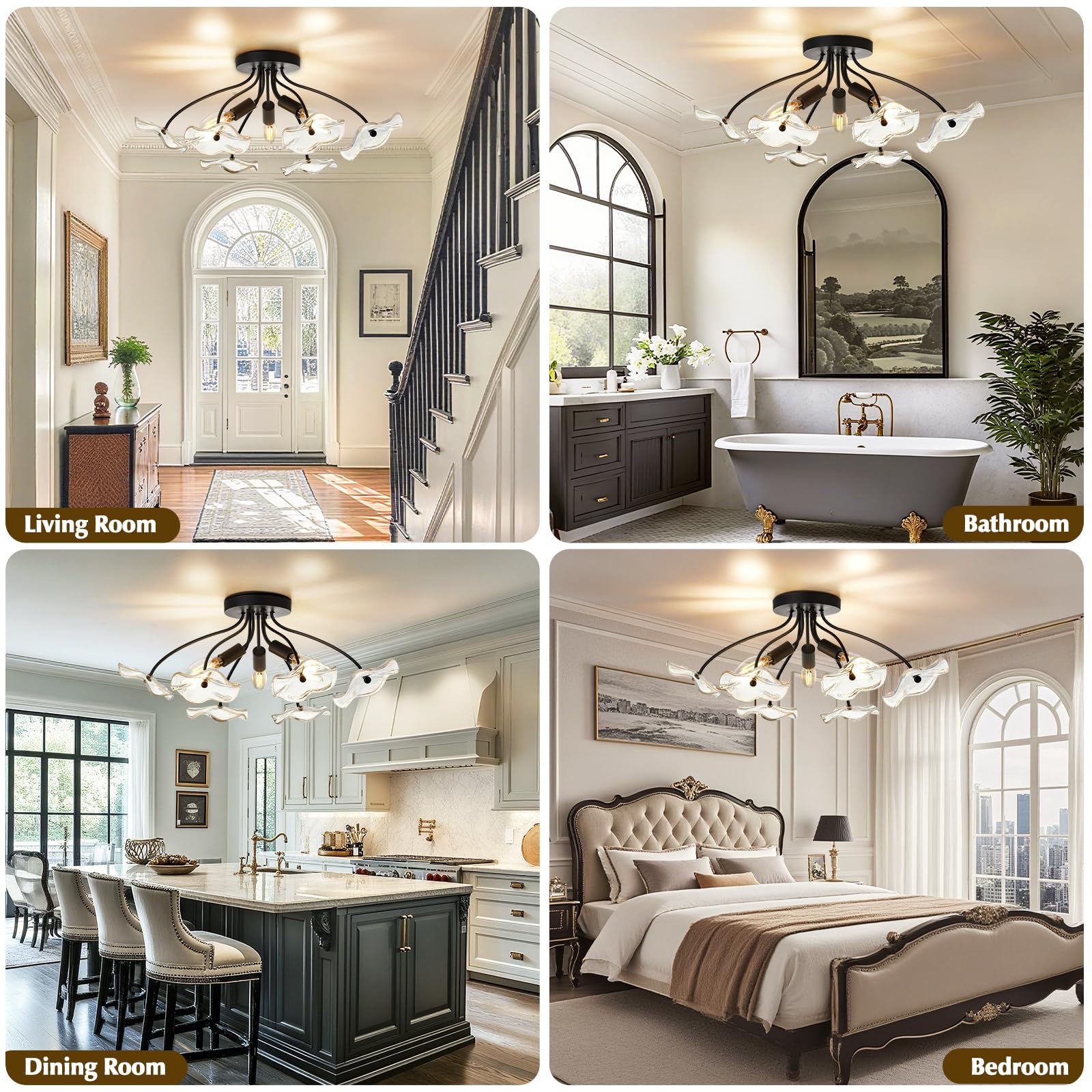 Luvkczc wide 360-degree light output reduces dark corners.