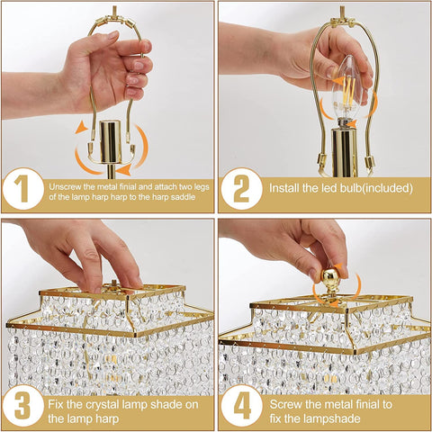 Luvkczc easy-assembly crystal strings simplify setup and protect hands.