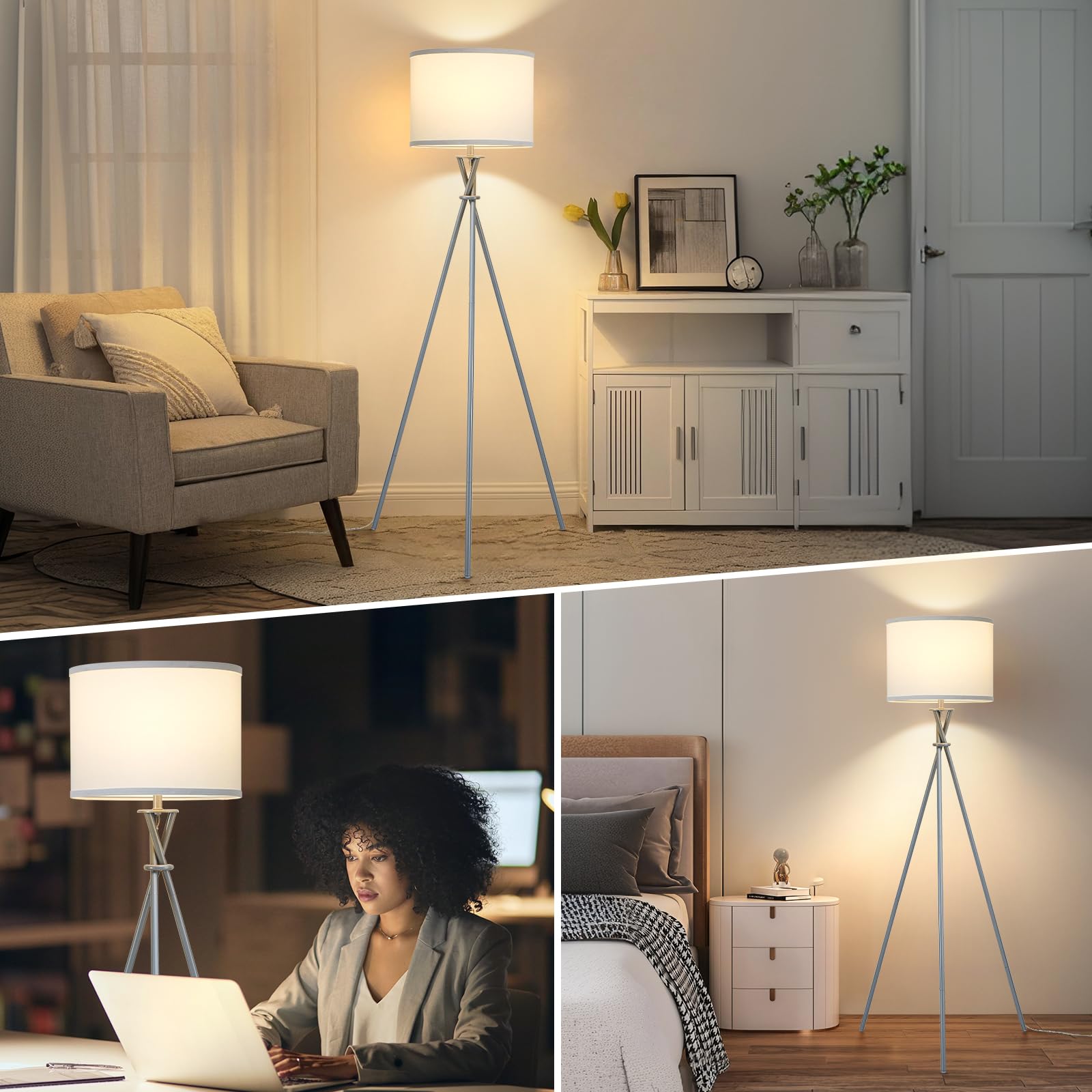 Luvkczc tripod lamp easy assembly for quick setup