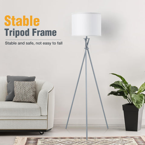 Luvkczc tripod lamp silver rotary switch for easy control