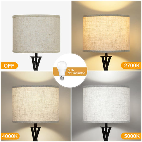 Luvkczc floor lamp rotary switch enables easy one-handed on off control