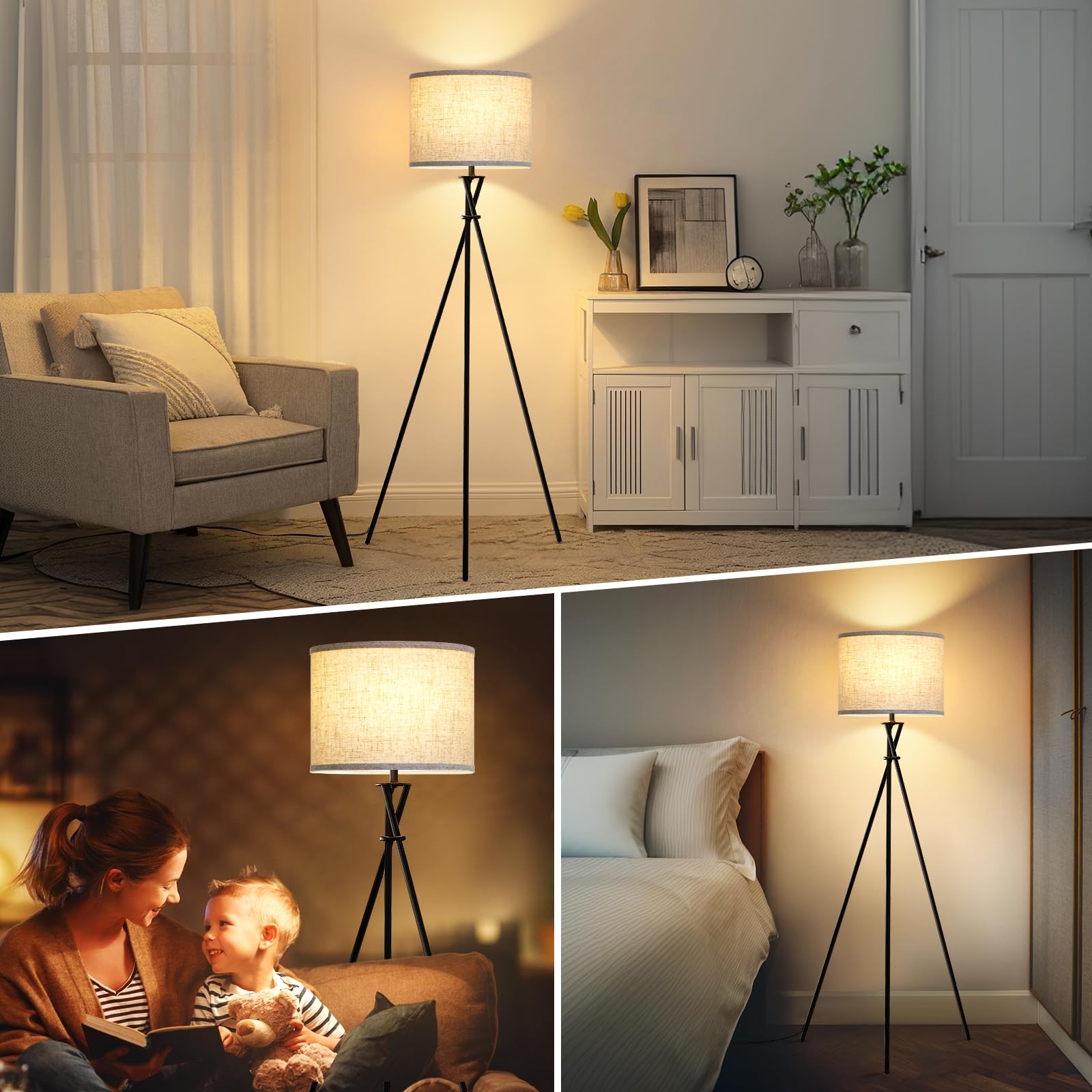 Luvkczc floor lamp compatible with smart home setups via smart plugs