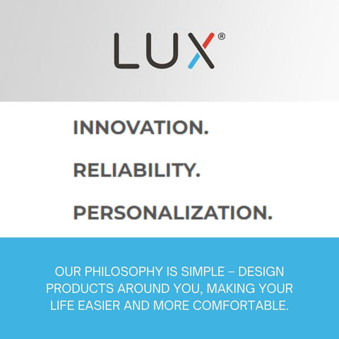 LUX Lux Pro PSD111B Fahrenheit/Celsius switch for regional temperature display.