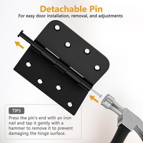Pre-lubricated hinge pin promotes quiet operation