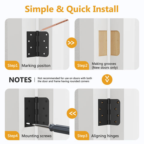 Versatile Luxbaro hinges fit garages, offices, and other rooms