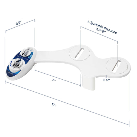 LUXE Bidet NEO 185 fits standard two-piece toilets
