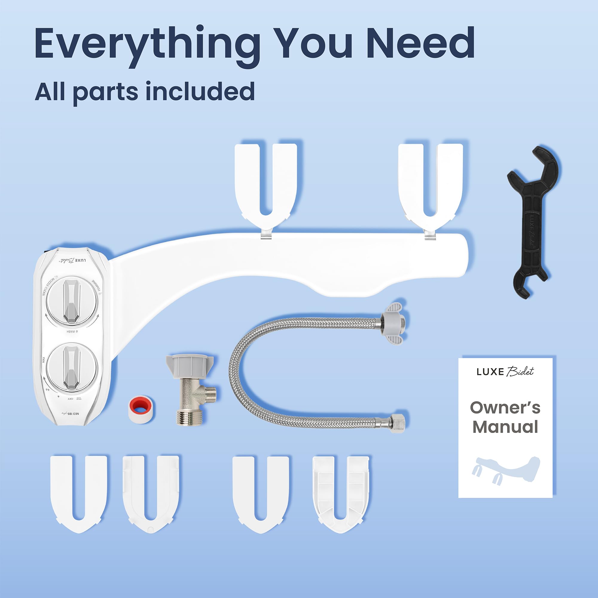 LUXE Bidet NEO 185 Plus 18-month warranty with optional extension