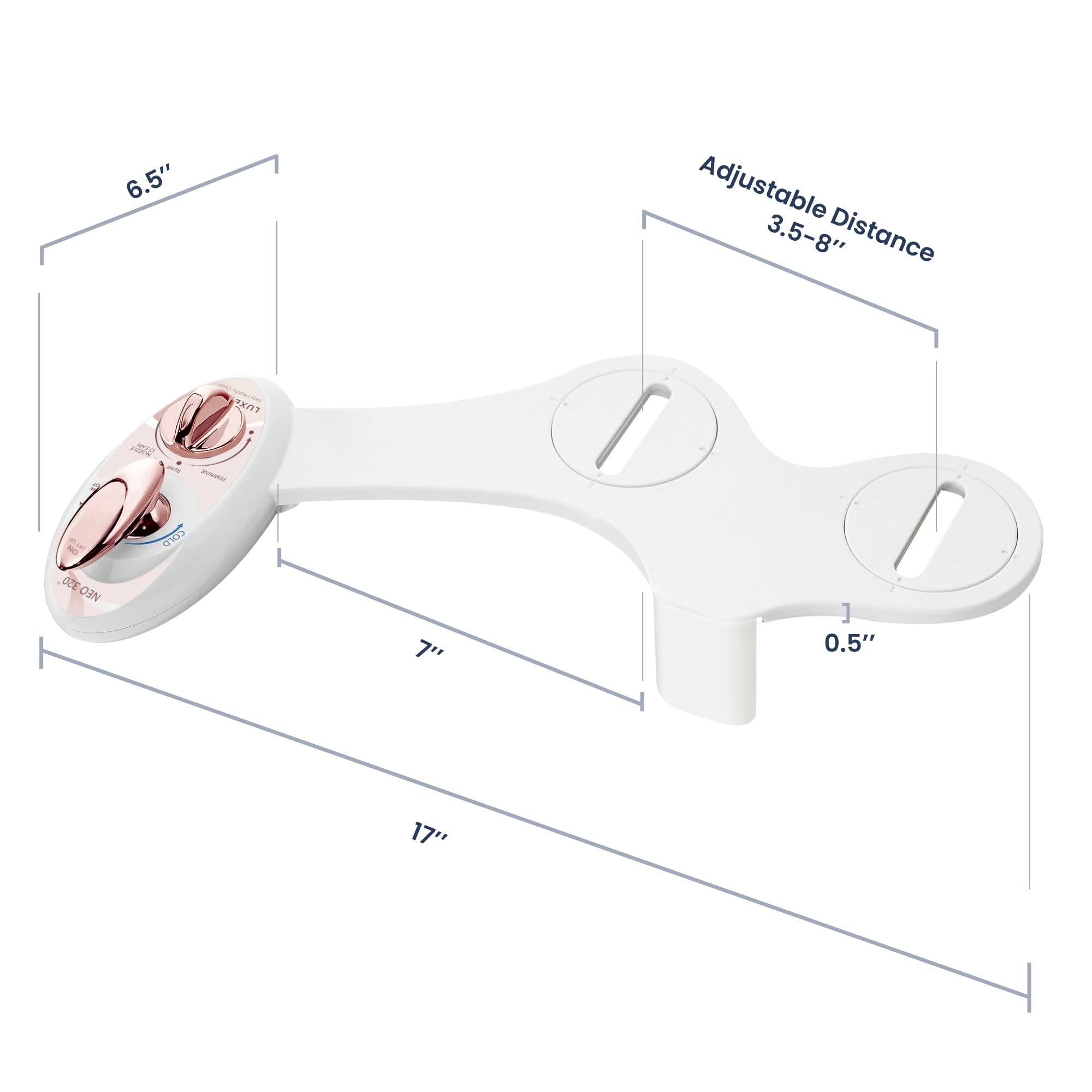 LUXE Bidet NEO 320 feminine wash delivers softer, targeted cleansing.